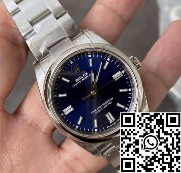 4 22 dd34f211 e22a 487f 8d3a 6ab8b5ba5e7c skaalattu Rolex Oyster Perpetual M126000-0003 36MM 1:1 Best Edition VS Factory Blue Dial