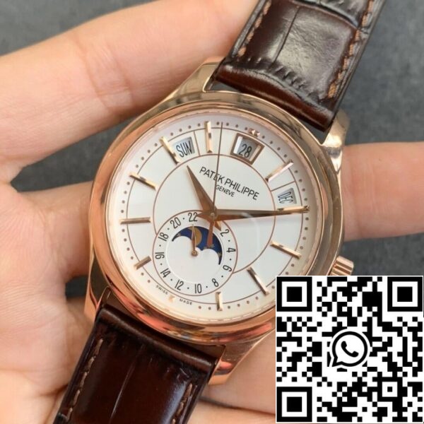 4 22 e5376c7c 0edf 4493 869c 1209418549b2 Patek Philippe Complications 5205R-001 1:1 Best Edition GR Factory maitomainen valkoinen soittaa