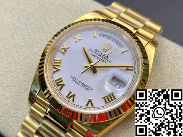 4 231 Rolex Day Date M128238 1:1 Beste Editie EW Fabriek Romeinse Schaal Zwitserse ETA3255