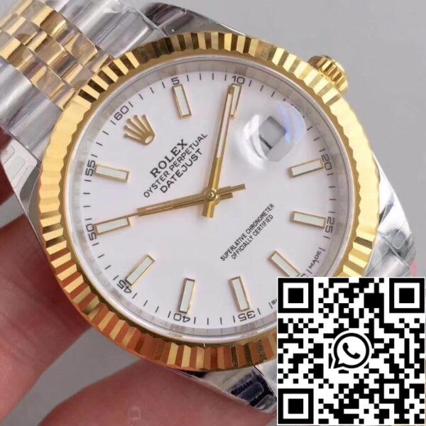 4 235 Rolex Datejust M126333-0016 EW Fabrica de ceasuri mecanice 1:1 Cea mai bună ediție elvețiană ETA3255 Cadran alb