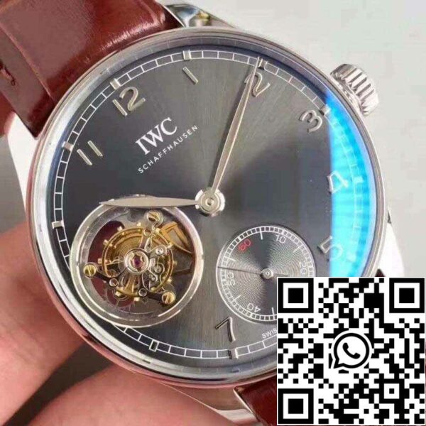 4 237 1fa7e60f 8e78 4777 84a0 053a91078dc8 IWC portugál Tourbillon IW546301 YL Factory 1:1 Best Edition svájci Tourbillon antracit számlapja