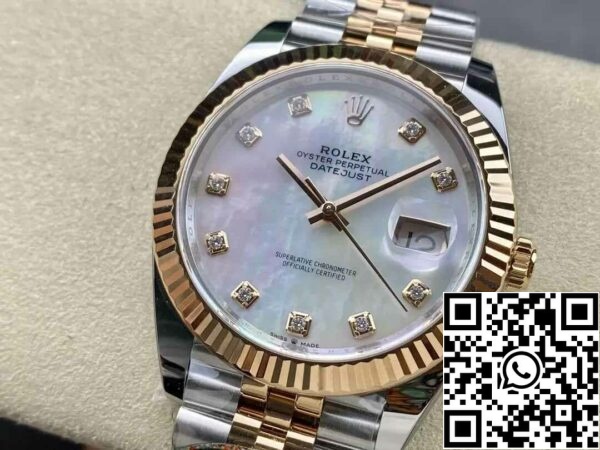 4 23 853731e4 cea2 4b27 b877 2f4662303637 Rolex Datejust 41MM M126331-0014 1:1 Best Edition Clean Factory gyári gyöngyház számlapja