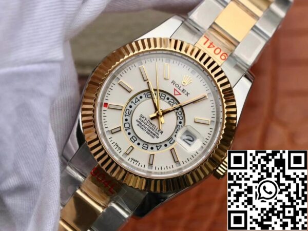 4 23 a2bc0387 fe75 407a 93e3 0e09e66d11fd Rolex Sky Dweller M326933-0009 Melhor Edição 1:1 Noob Factory Mostrador branco