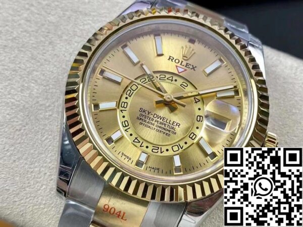 4 23 d91fcd6c 0b0d 445c b451 2c8a9ed19468 Rolex Sky Dweller M326933-0001 V2 Best 1:1 Edition Noob Factory pezsgő számlapja