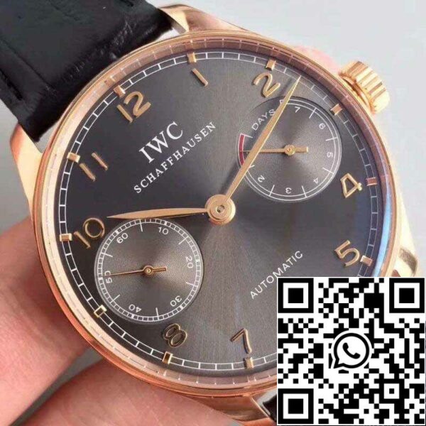 4 241 8d7c4fa1 622b 41a0 8985 37de78e6aca5 IWC Portugieser IW500702 ZF Factory 1:1 Best Edition Sveitsin ETA52010 Gray Ardoise Dial Musta kellotaulu