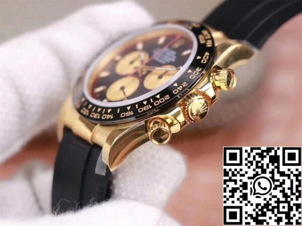 4 24 b87ae1b8 1eae 4e01 8867 758a579d7b10 Rolex Daytona M116518LN-0047 1:1 Best Edition Noob Factory fekete számlap svájci ETA4130