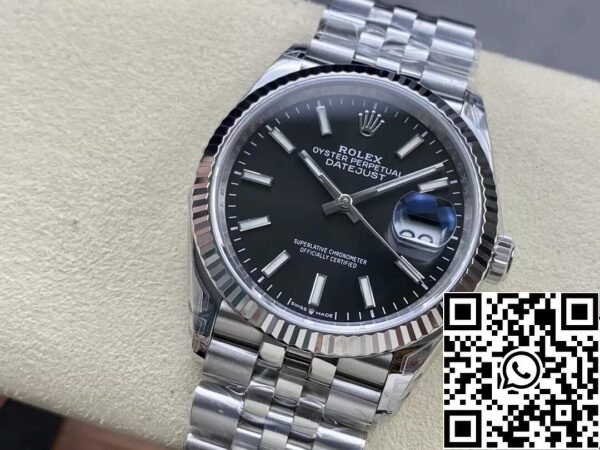 4 25 Rolex Datejust M126234-0015 36MM 1:1 Best Edition VS Factory Quadrante nero