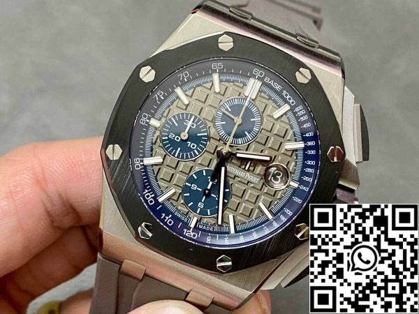 4 26 5dbf540a 145b 4ed0 bce1 d6bd20ba01bb Audemars Piguet Royal Oak Offshore 26400IO.OO.A004CA.02 1:1 Beste Editie APF Fabrieks Grijze Wijzerplaat