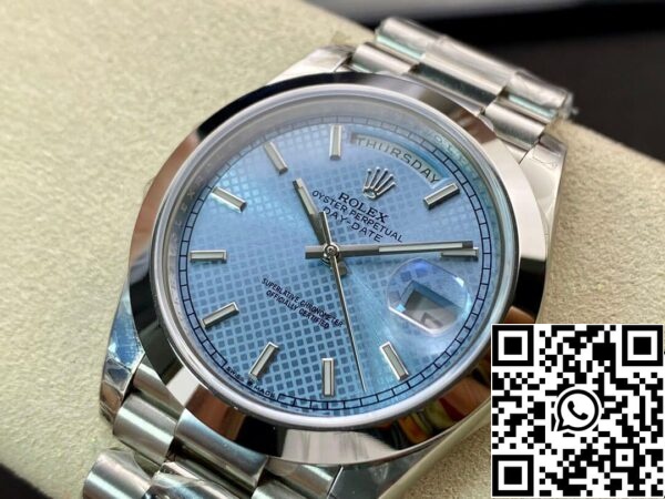 4 26 e14de988 1b81 404e a76c 7d88b19fbb0b Rolex Day Date M228206-0004 1:1 Best Edition EW Factory Világoskék számlap