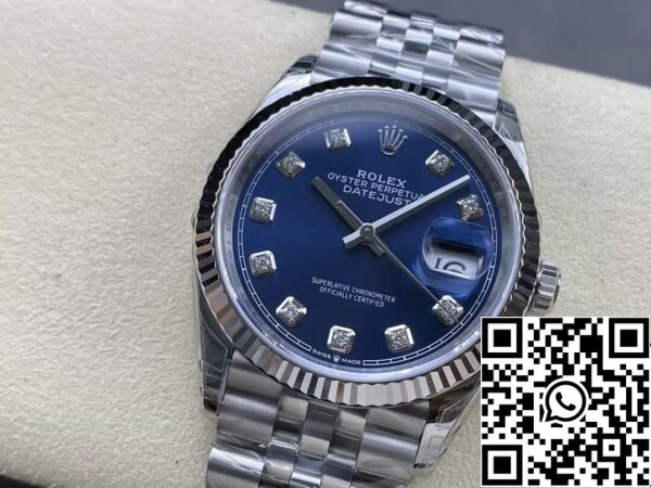 4 27 Rolex Datejust M126234-0037 36MM 1:1 Най-добро издание VS Фабрика Диамантен циферблат