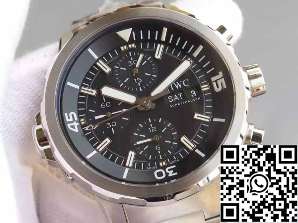 4 27 bc311f09 b9d5 4a57 8321 886320394b7d IWC Aquatimer IW376804 1:1 Beste Editie V6 Fabriek Zwarte Wijzerplaat