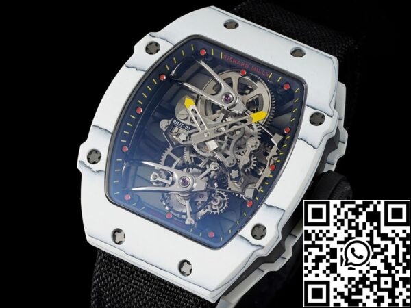 4 27 fc4e0884 22d5 432e b5a4 d4060410a9fe Richard Mille RM27-02 Rafael Nadal Tourbillon 1:1 Best Edition RM Factory Musta hihna