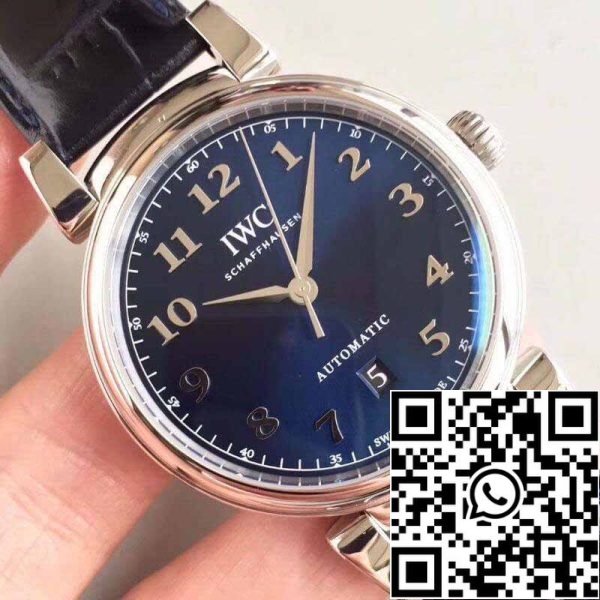 4 281 IWC Da Vinci IW356605 MKS Factory 1:1 Best Edition Swiss ETA2892 Blue Dial With Silver Markers