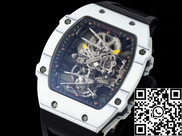 4 28 0135a218 6819 4320 81f7 e5ec907b7fb8 Richard Mille RM27-02 Rafael Nadal Tourbillon 1:1 Beste Edition RM Factory Schwarzes Gummiband