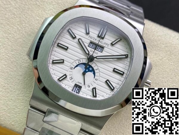 4 28 bc851c28 3737 423d baf1 e4dc8645bb43 Patek Philippe Nautilus 5726/1A-010 1:1 Best Edition PPF Factory Quadrante bianco