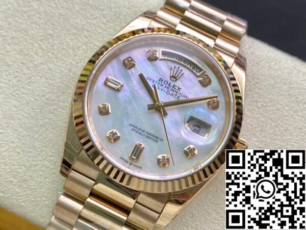 4 29 5d4a7e30 00f2 490b ba20 527b0d1fa2dd Rolex Day Date M128235-0029 1:1 Best Edition EW Factory Rose Gold