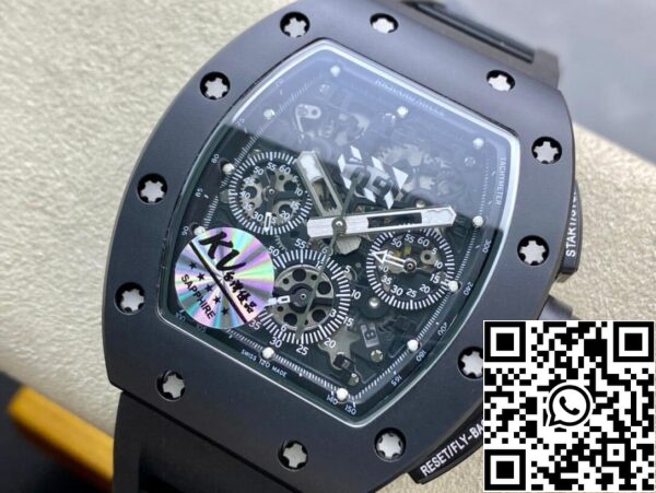 4 2 3bc71206 ebfe 44e4 ad3c 6add16a9663b Richard Mille RM011 1:1 Best Edition KV Factory Керамический черный корпус