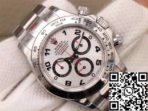 4 2 7686357d 012d 4aa0 b21e 65922e7cbd6b Rolex Daytona Cosmograph 116509-78599 1:1 Best Edition Noob Factory White Dial Sveitsin ETA4130