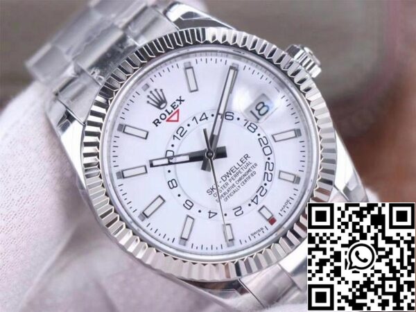 4 2 f51c4a16 a934 448f a490 5ccb531ffb28 Rolex Sky Dweller M326934-0001 Best 1:1 Edition Noob Factory Quadrante Bianco