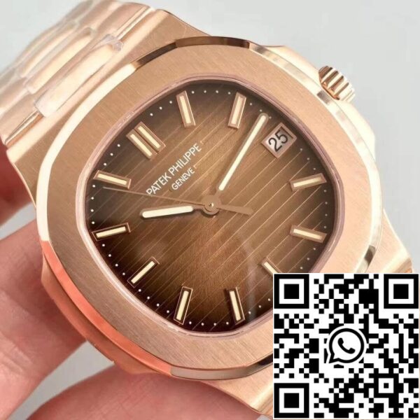 4 309 Patek Philippe Nautilus 5711/1R-001 PF Factory 1:1 Best Edition Suizo ETA324 Esfera Marrón Texturada