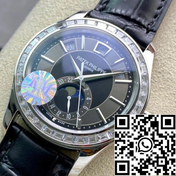 4 30 4f36aece 3c81 45fd b042 fc27bcc62a8c Patek Philippe Complications 5205G 1:1 Best Edition KM gyári gyémánt lünetta 1:1 Best Edition KM gyári gyémánt lünetta