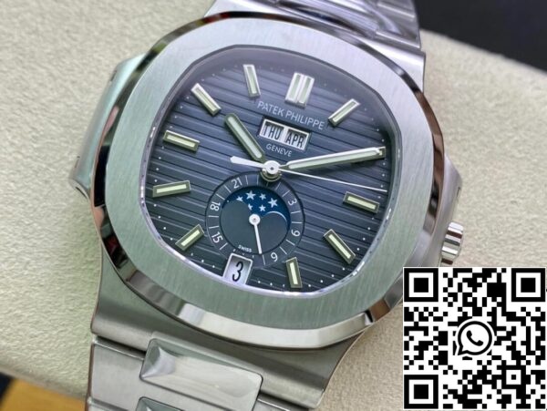 4 30 f5ea1337 66cf 4b53 ba82 0460b6f0abaf Patek Philippe Nautilus 5726/1A-014 1:1 Best Edition PPF gyári kék számlapú Patek Philippe Nautilus 5726/1A-014 1:1 Best Edition PPF Factory kék számlap