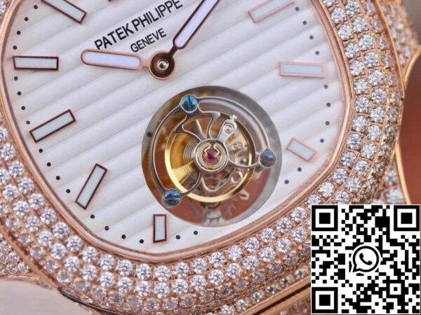 4 312 Patek Philippe Nautilus Jumbo 5711 R8 Factory 1:1 Best Edition Swiss Tourbillon Rose Gold