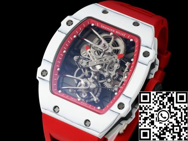 4 31 5df0850a 2995 41ab bfb2 86dc884c93f8 Richard Mille RM27-02 Rafael Nadal Tourbillon 1:1 Best Edition RM Factory Red Rubber Strap piros gumiszíjjal