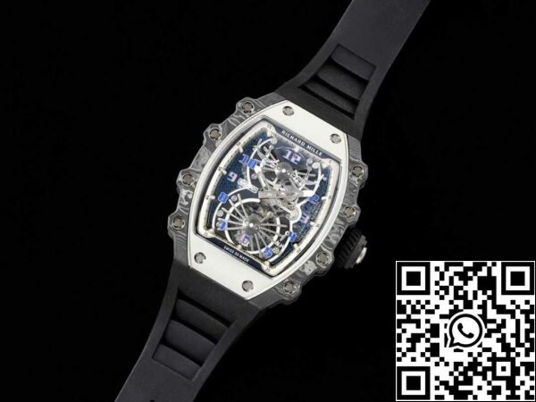 4 33 b09410aa fc31 4158 b4af 6d79070a6a38 Richard Mille RM21-01 1:1 Best Edition RM Factory Tourbillon szeleton számlap fekete szíjjal