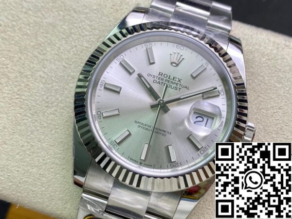 4 34 a7b29aed b3b9 4d5a aa3f dd93f50ce125 Rolex Datejust M126334-0003 41mm Oyster Strap Schone Fabriek Witte Wijzerplaat