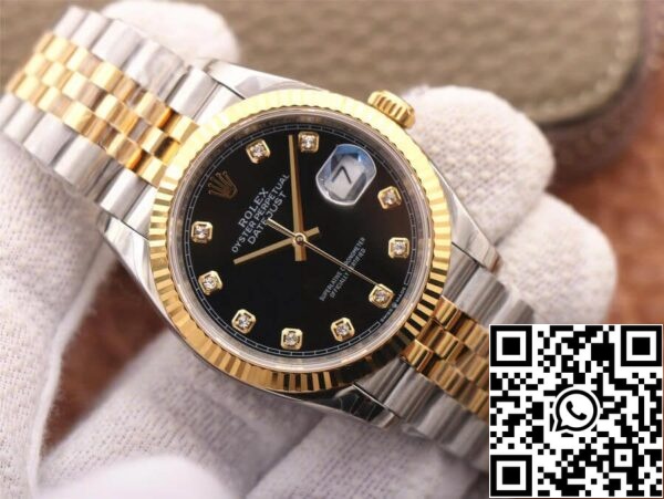 4 34 f3163a6c 209b 4ad2 ba32 f2260305883c Rolex Datejust M126233-0021 1:1 Най-добро издание EW Фабрика жълто злато черен циферблат