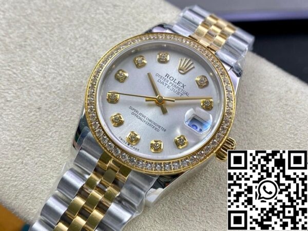 4 35 Rolex Datejust M278383RBR-0020 31MM 1:1 Beste Editie EW Fabriek Zilveren Wijzerplaat