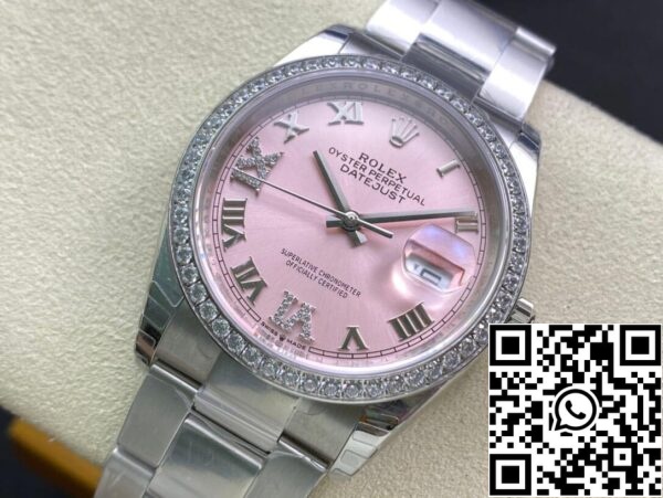 4 36 0ac0e24e 0504 4bf8 8b25 d6be486d5834 Rolex Datejust M126284RBR-0024 1:1 Best Edition EW Factory Pink Dial