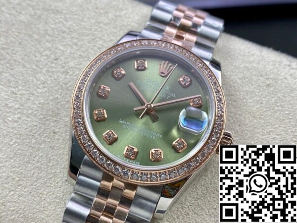 4 36 57d450b4 d387 4c62 8003 f9b06576e42e Rolex Datejust 31MM 1:1 Best Edition EW Gyári rózsaarany zöld számlap