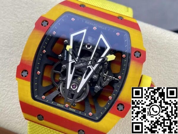 4 38 0dee2c05 86db 4f02 9089 4a4a416bb0ef Richard Mille RM27-03 Tourbillon 1:1 Beste Edition BBR Fabrik Gelbes Armband