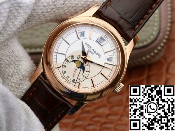 4 38 b8ccc18e 36f4 4ac2 a32e 926748acb98a Patek Philippe Complications 5205R-001 1:1 Best Edition KM Factory maitomainen valkoinen soittaa