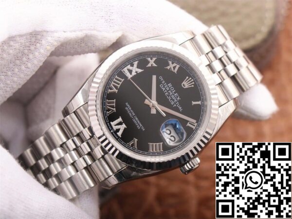 4 39 Rolex Datejust M126233 36MM 1:1 Best Edition EW Factory Svart urtavla