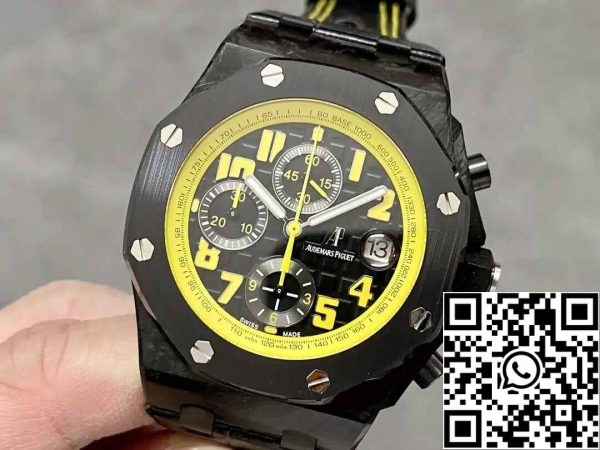 4 3 0e7b883f 582c 4781 b55e 0bd57297cf7c Audemars Piguet Royal Oak Offshore 26176FO.OO.D101CR.02 1:1 Best Edition APF Factory Musta kellotaulu