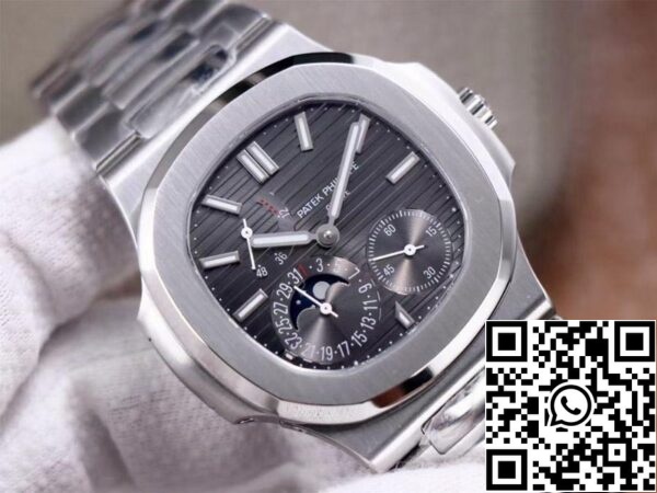 4 3 2b1144a7 43f3 4fb9 8b3e 46cf443f34c7 Patek Philippe Nautilus 5712/1A-001 1:1 Mejor Edición PF Esfera Gris De Fábrica Movimiento Suizo