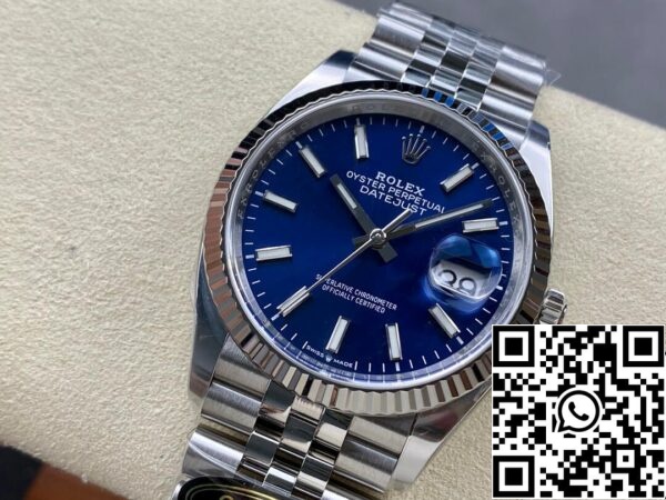 4 43 dc334f46 3f57 4b11 833c 1d02618afb10 Rolex Datejust M126234-0017 36MM 1:1 Best Edition Puhdas Factory Blue Dial