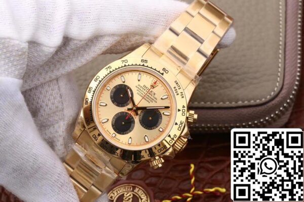 4 44 74ca78d5 e940 496b 841c fdc4d1dee045 Rolex Daytona 116508 1:1 Najboljša izdaja JH Factory Yellow Gold Black Chronograph