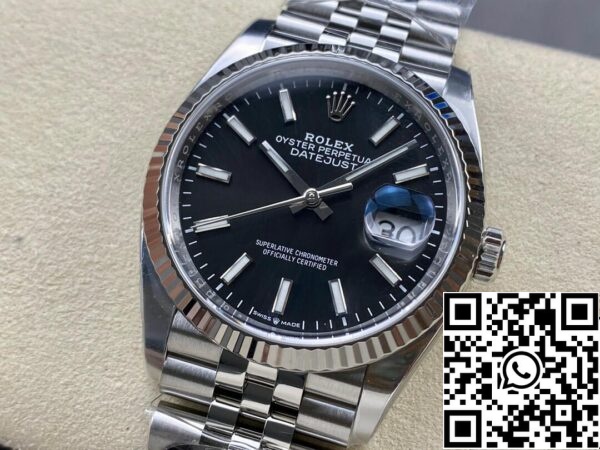 4 44 c1652ce3 9f57 4516 b98a 7bd735e8e588 Rolex Datejust M126234-0015 36MM 1:1 Najboljša izdaja Čista tovarna Črna številčnica