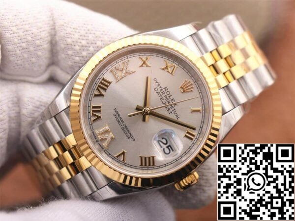 4 45 e2192aa3 a18b 49ca ac31 d6d92775ab7c Rolex Datejust M126233-0031 1:1 Най-добро издание EW Factory Silver Dial