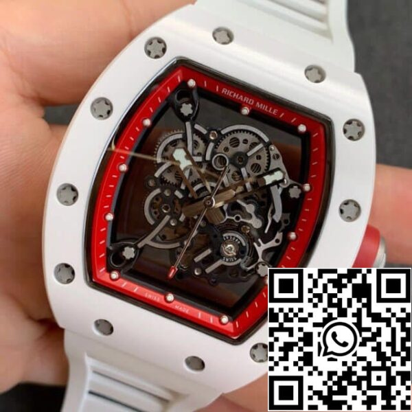 4 46 04a259f8 1c37 4a0e bf2a 83e667d8e2e4 Richard Mille RM055 1:1 Best Edition KV Factory V2 Ceramic Rubber Strap