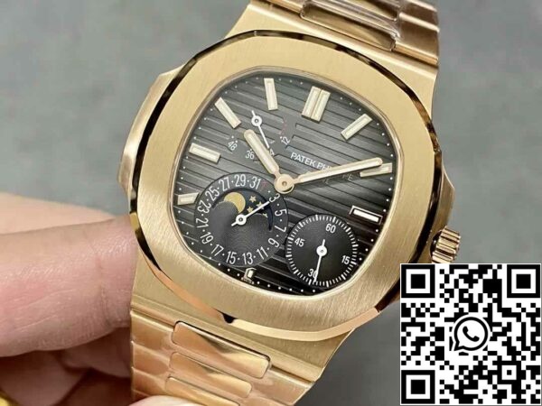 4 46 ec0f82e7 ed55 4a7c 96c0 49b7f54ed10f Patek Philippe Nautilus 5712/1R-001 1:1 Najlepsza edycja PPF Factory V2 Brązowa tarcza