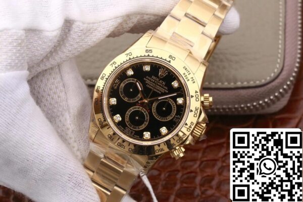 4 47 0f11d732 abf8 4509 a94d d47bc8ed54dd Rolex Daytona Cosmograph M116508-0008 1:1 Best Edition JH Factory Mostrador em ouro amarelo e diamantes