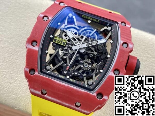 4 47 34d9170b f13f 4fcf 9918 a5c6f0c3a38f Richard Mille RM35-02 1:1 Best Edition T+ Fabrieksrood Koolstofvezel NTPT Kast