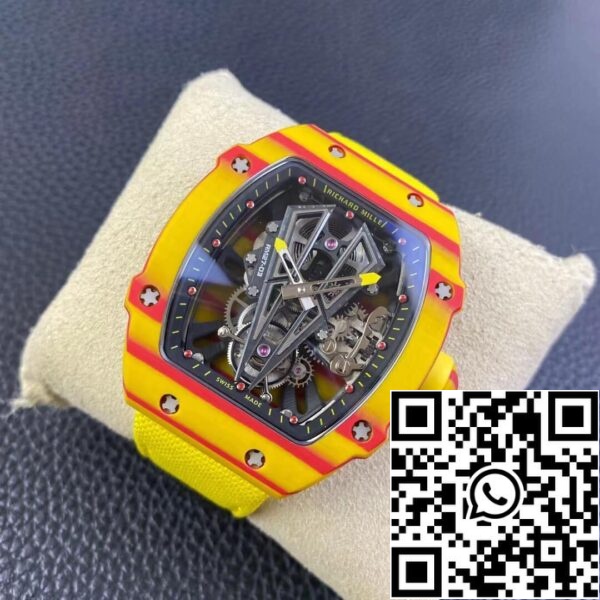 4 47 6786f73f 830f 45b9 9f62 9c965ce13794 Richard Mille RM27-03 Rafael Nadal Tourbillon 1:1 Best Edition RM Factory Yellow Strap