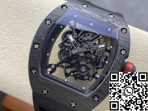 4 47 e4ea8481 4f2b 42ab b16b 60c51022e1ef Richard Mille RM-055 1:1 Best Edition BBR Factory Hiilikuitu musta tapauksessa