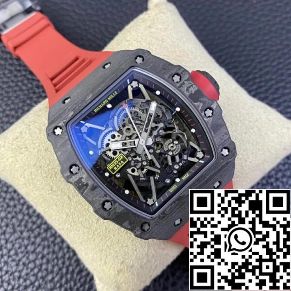 4 48 14e92b74 89c4 442b ae7e 72d7f12f083a Richard Mille RM35-02 1:1 Best Edition T+ Factory Carbon Fiber Skeleton Dial